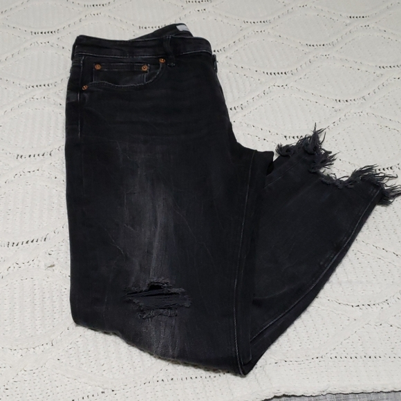 Distressed jeans
